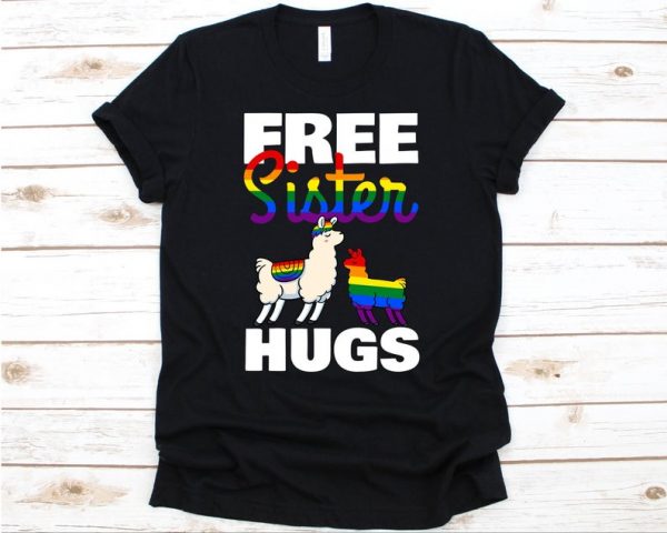 Free Sister Hugs, Lesbian Shirt, LGBT Shirt, Bisexual Pride, Bi Pride Shirt, Bisexual Pride Shirt, Pride Months Shirt, Sister