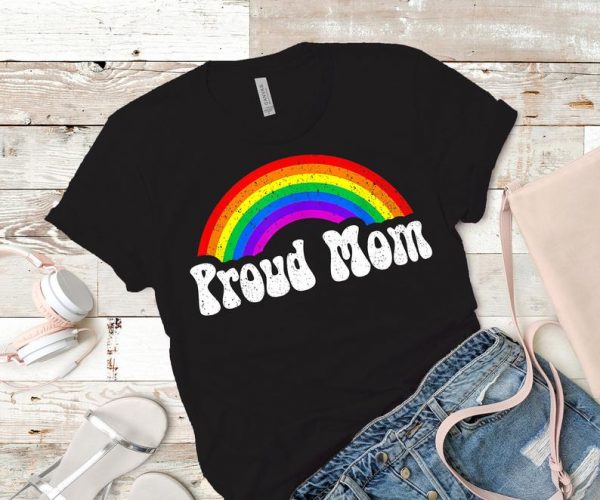 Proud Mom T-Shirt, Free Mom Hugs, LGBT Mom, Mama Bear Rainbow Cub, LGBT Supports, LGBT Awareness Month, Gay Pride, Pride Month 2021