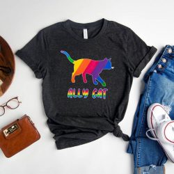 Ally Cat Shirt, LGBT Pride Shirt, LGBTQ Pride Shirt, Pride Shirt, Gay Pride Shirt, LGBT Shirt, Lgbt Cat Shirt, Cat Pride, Lgbt Ally Shirt