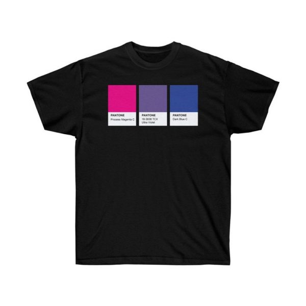 Lgbt Color Pantone Pallete Bisexual Community Design Classic T-Shirt, Unisex Ultra Cotton Tee