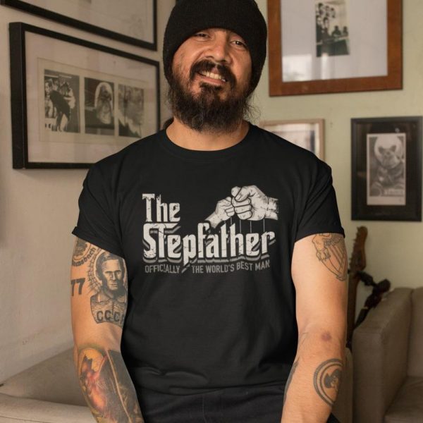 The Stepfather, Officially The World's Best Man, The Godfather, Funny Stepdad Gift, Vintage Gift for Dad, Gift for Stepdad, Fathers Day Gift