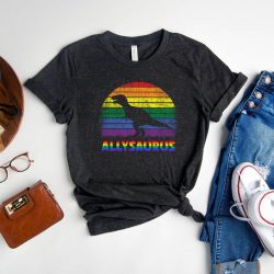 Ally Saurus Shirt, LGBT Pride Shirt, LGBTQ Pride Shirt, Pride Shirt, Gay Pride Shirt, LGBT Shirt, Lgbt Dinosaur Shirt, Cat Pride, Lgbt Ally