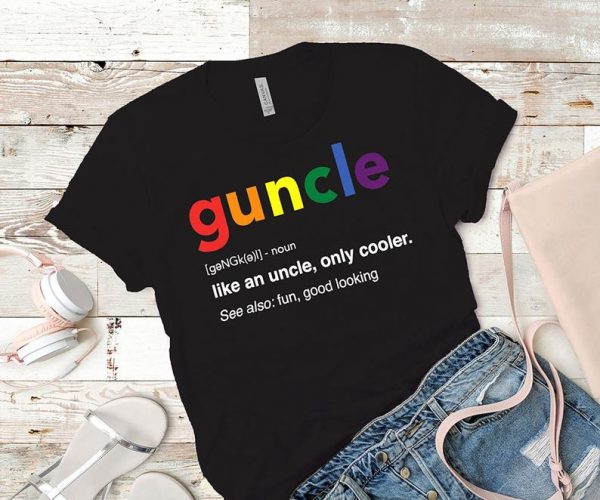 LGBTQ Equality Guncle T shirt, Queer Pride Lesbian Bisexual Trans Transgender Non Binary Tee, LGBT Shirt, Pride Shirt