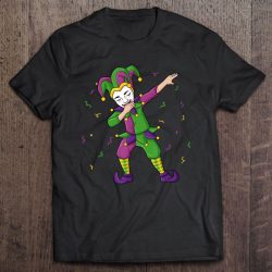 Dabbing Joker Mardi Gras