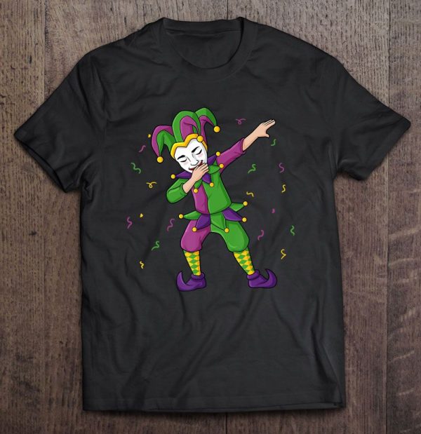 Dabbing Joker Mardi Gras