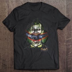 Batman Arkham Asylum Joker Crazy Lips Tank Top