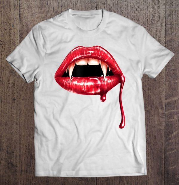 Awesome Vampire Fangs Lips Dracula Halloween Trick Or Treat