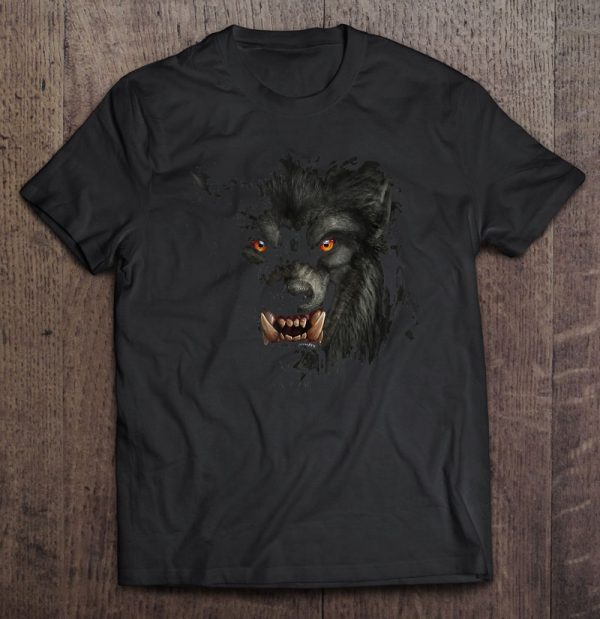 Werewolf Face Scary Halloween Design Adult Mens Womens