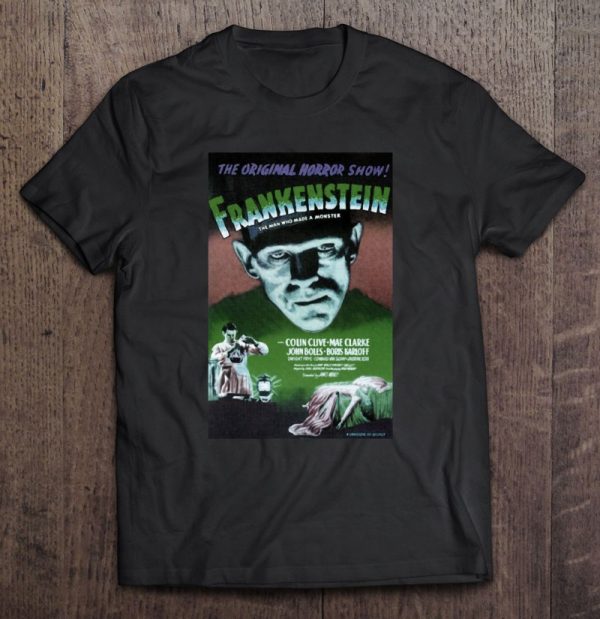 Frankenstein Movie Poster Green Classic