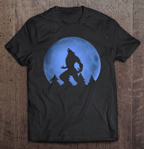 Werewolf Blue Moon Wolf Full Moon On Halloween Costume 2020