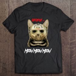 Ch Ch Ch Meow Meow Meow Cat With Jason Voorhees Mask