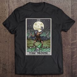The Moon Tarot Card Gothic Halloween Werewolf Gothic Horror