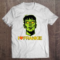 Funny Halloween I Love Frankie Frankenstein Neck Bol