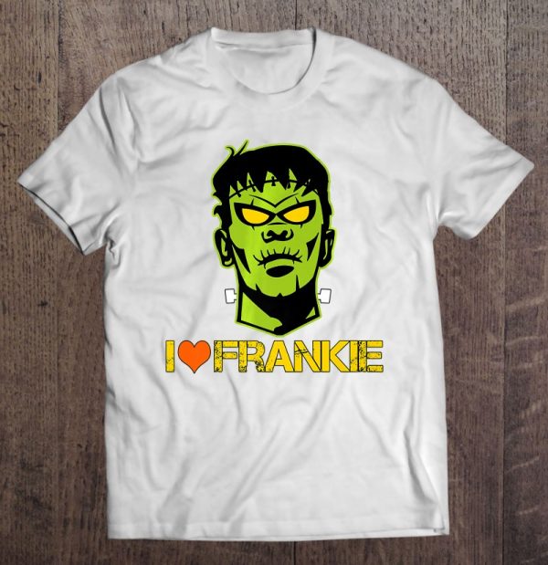 Funny Halloween I Love Frankie Frankenstein Neck Bol