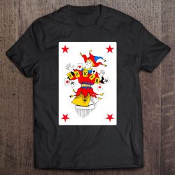 Joker Playing Card Vintage Red Clown Group Costume