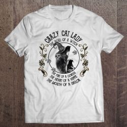 Crazy Cat Lady The Soul Of Witch The Fire Of Lioness Tshirt