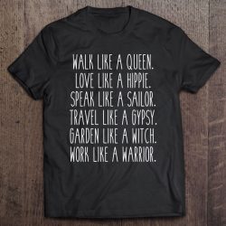 Queen Love Hippie Sailor Travel Gypsy Garden Witch Warrior