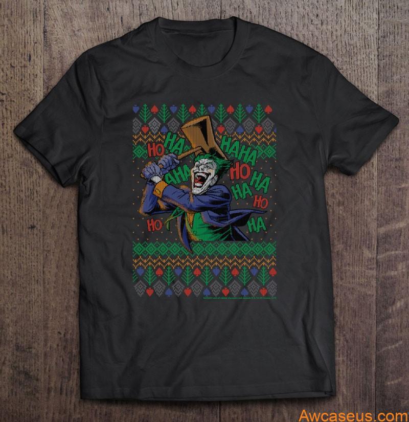 Dc Comics Christmas The Joker Laugh Ugly Sweater