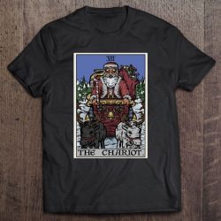 The Chariot Tarot Card Funny Santa Claus Christmas Witch