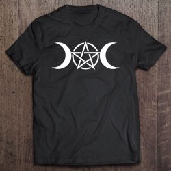 Triple Moon Witch Goddess Wicca Pentacle Pagan