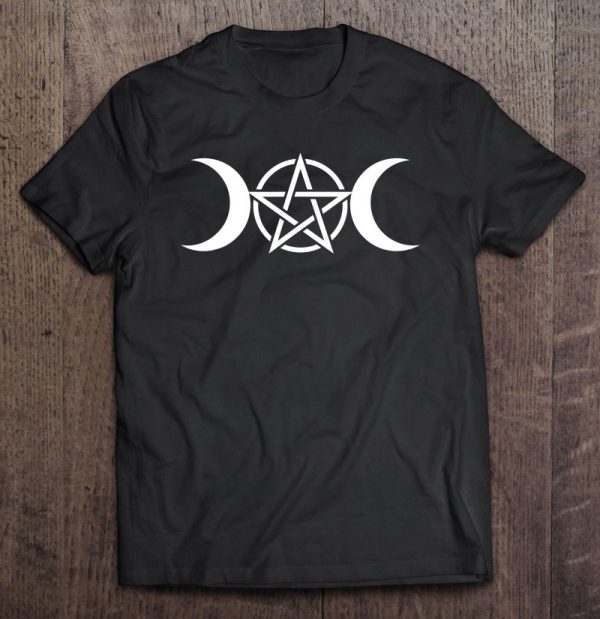 Triple Moon Witch Goddess Wicca Pentacle Pagan