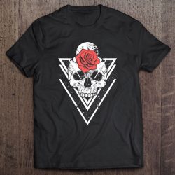 Moon, Rose & Skull Vintage Occult Satanic Witchcraft Design