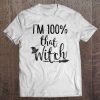 Womens 100 Percent That Witch Halloween Top V-Neck