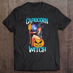 Capricorn Witch & Cute Pumpkin Womens & Girls Astrology