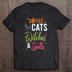 Coffee Cats Witches And Spells Cute Halloween Gift
