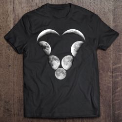 Moon Phase Heart Witchy Nature Lover Grunge Goth Witch