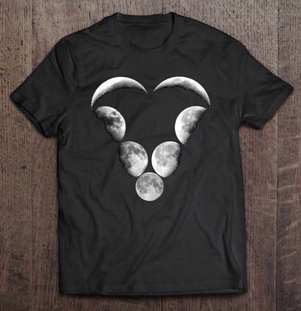 Moon Phase Heart Witchy Nature Lover Grunge Goth Witch