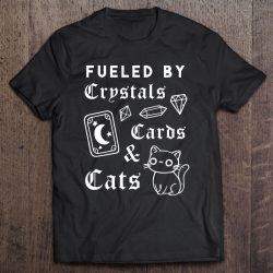 Fueled By Crystals Cards Cats Gift For Any Witchcraft Lover