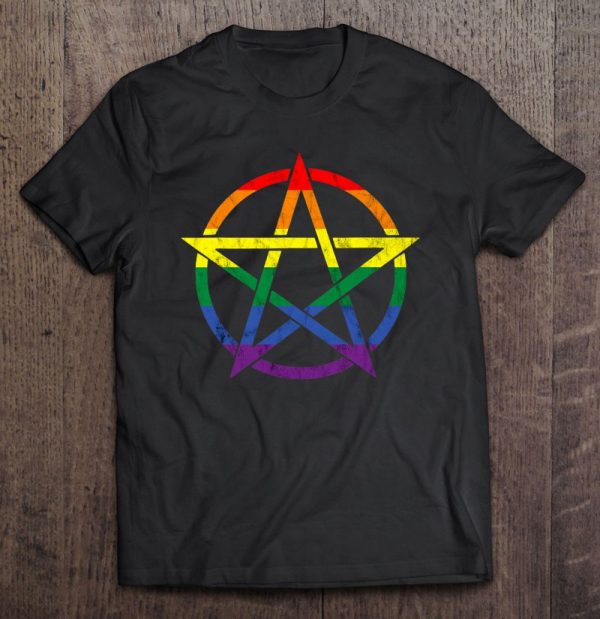 Lgbt Pentagramm Gothic Gay Pride Wicca Homosexual Witchcraft