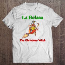 Womens La Befana The Italian Christmas Witch V-Neck