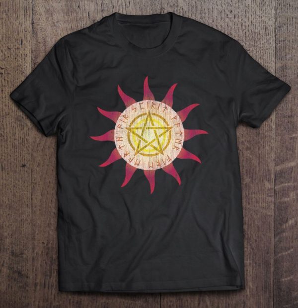 Wicca Pentagram Sun Wiccan Witchcraft Magick Mystic Spirits