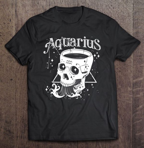 Blackcraft Zodiac Sign Aquarius Skull Coven Witch Art