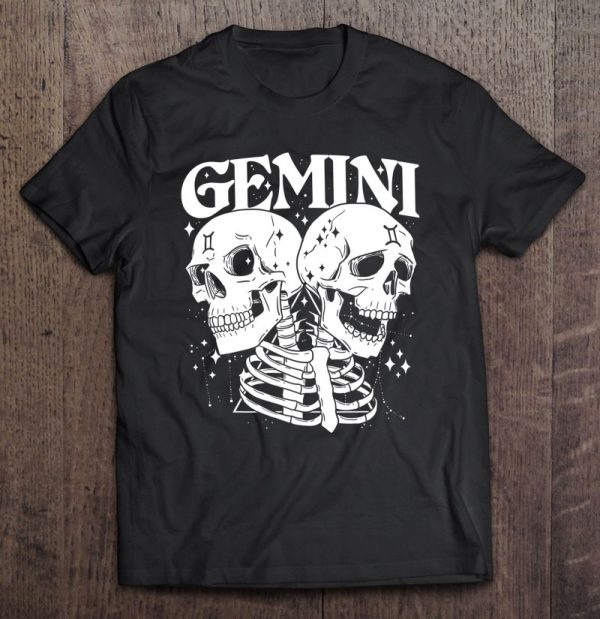 Gemini Faery Crystal Witch Shirt Skull Constellation