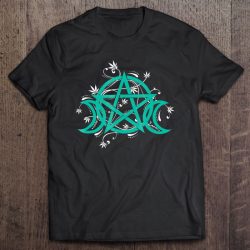 Triple Moon Pot Leaf Shirts Pentacle Wicca Witchcraft