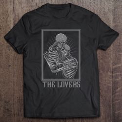 The Lovers Skeleton Tarot Card Gothic Witch Occult Tarot