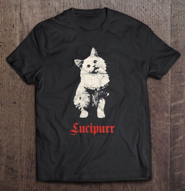 Occult Lucipurr Gothic Lucifer Satan Cat Devil Witch Vintage