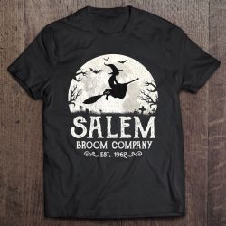 Salem Broom Company Shirt Grunge Halloween Women’s Witch