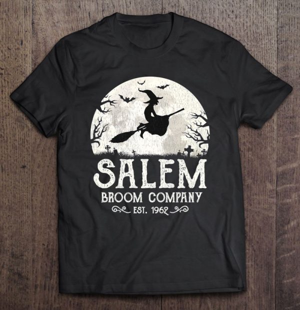 Salem Broom Company Shirt Grunge Halloween Women’s Witch