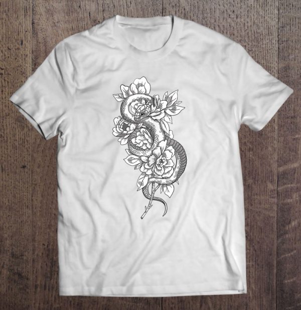 Snake & Flowers Gothic Witchy Punk Goth Serpent