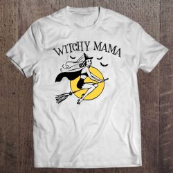 Funny Halloween Witchy Mama Sexy Retro Women Mom Mothers