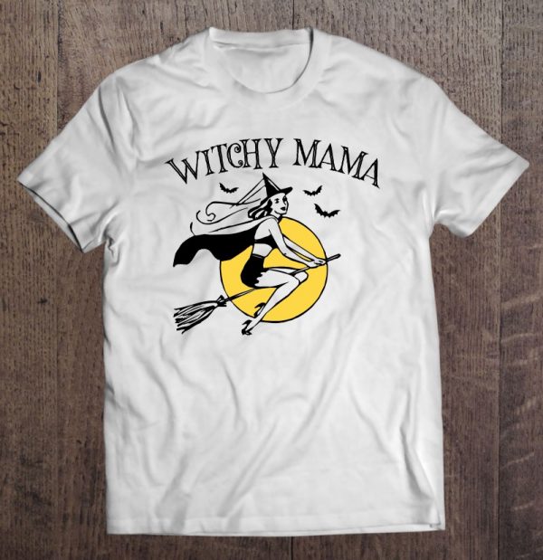 Funny Halloween Witchy Mama Sexy Retro Women Mom Mothers