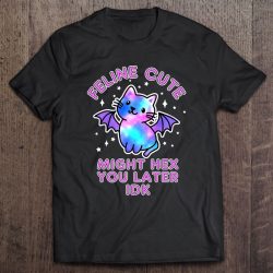 Pastel Goth Cat Bat Meme Anime Kawaii Witchy Galaxy Premium