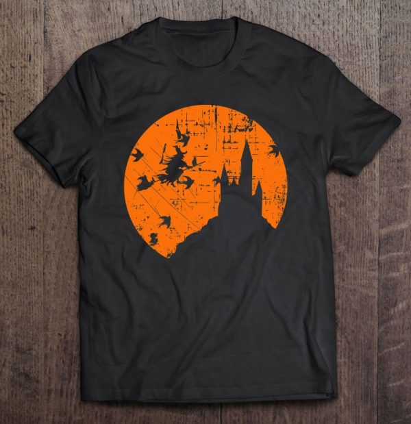 Witch Moon Orange Silhouette Tee