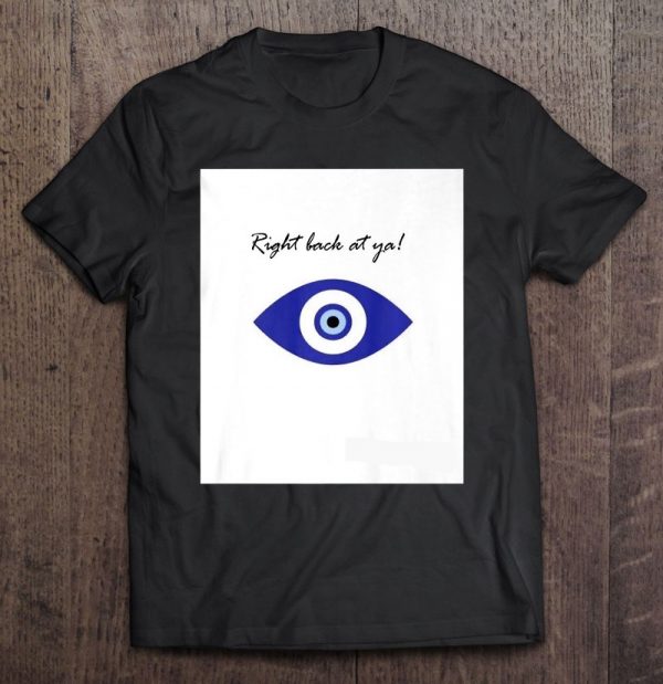 Evil Eye Logo Graphic Tee Womans Fashion Witchy Wear Premium