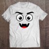 Womens Dracula And Vampire Emoji Face Costume Designs V-Neck