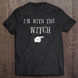 Men’s Halloween Couples Costume I’m With The Witch